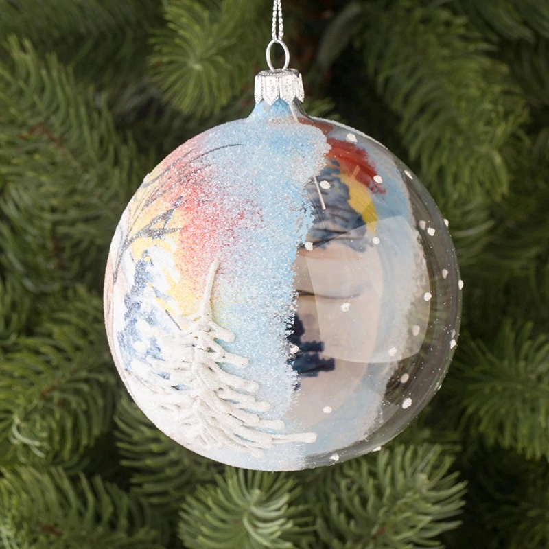 Коледна топка Димс-92, Стъклена, Елен