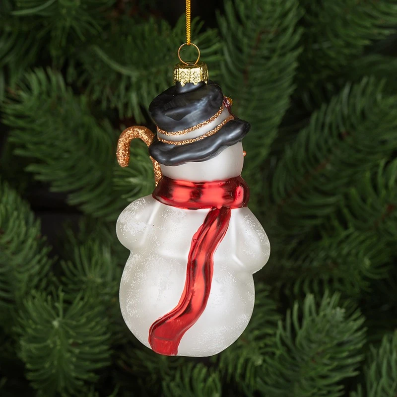 Стъклена играчка снежен човек