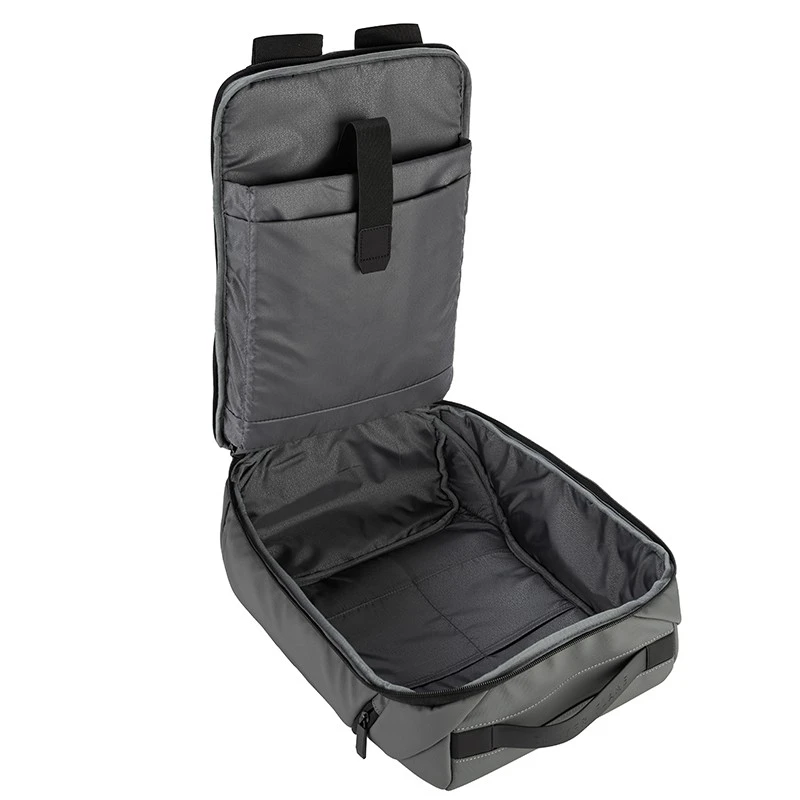 Раница за лаптоп с вграден USB порт Silver Flame, K001, Сива