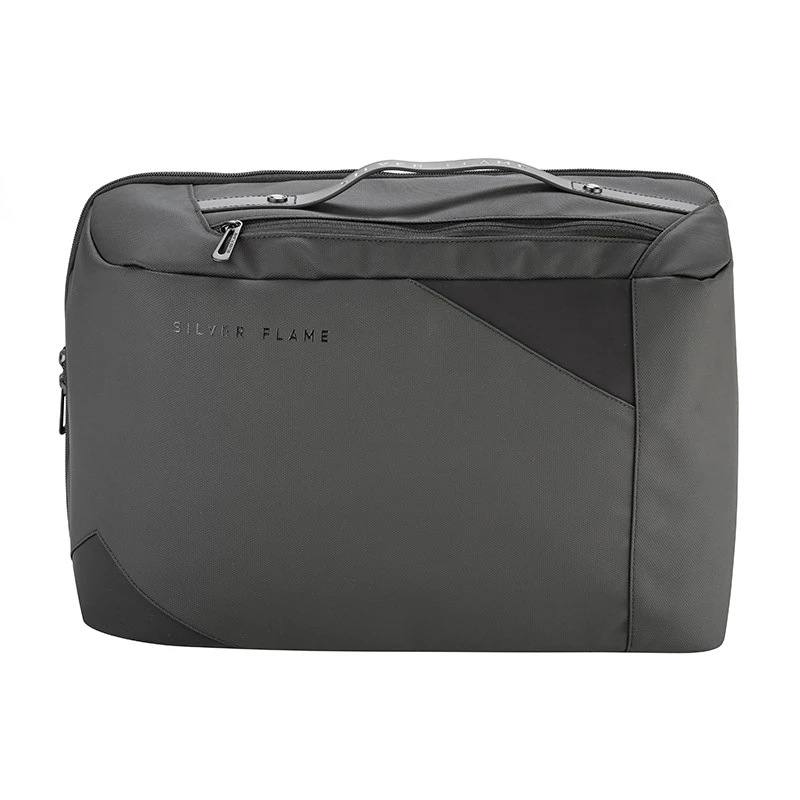 Раница за лаптоп с вграден USB порт Silver Flame, K004, Черна