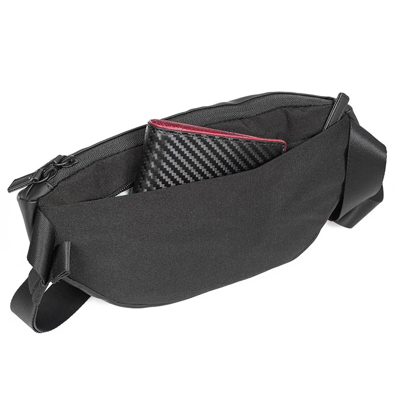 Мъжка чанта за кръст Rossi, K011-1, Черна