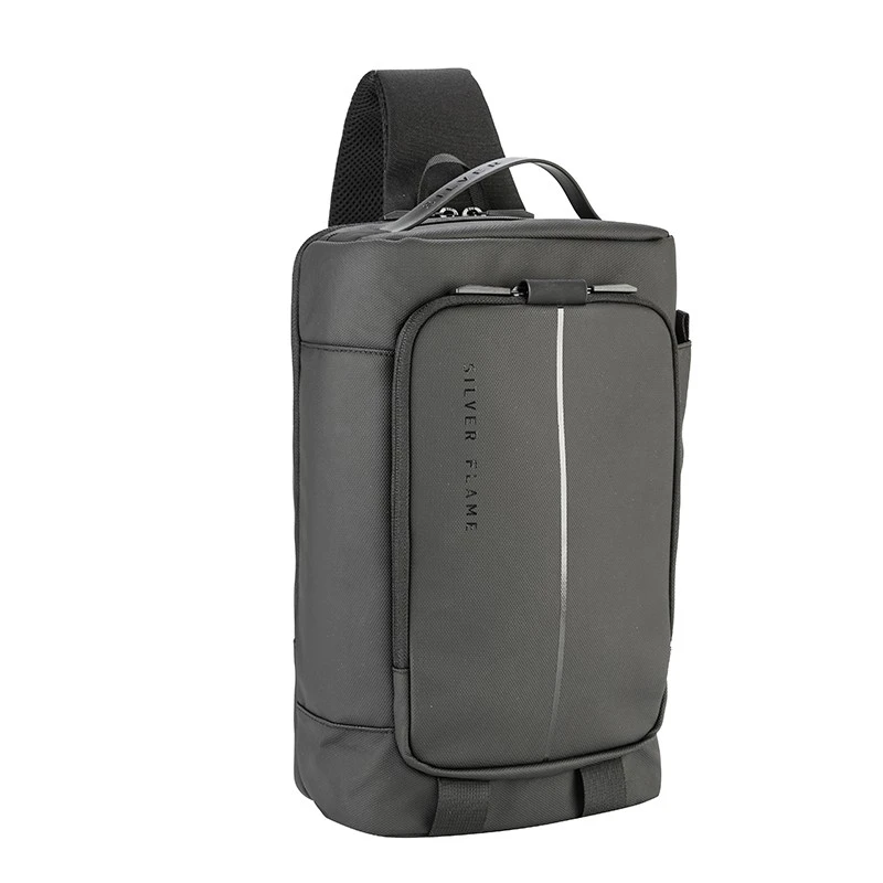 Мъжка раница през рамо  Silver Flame, K013-1, Черна