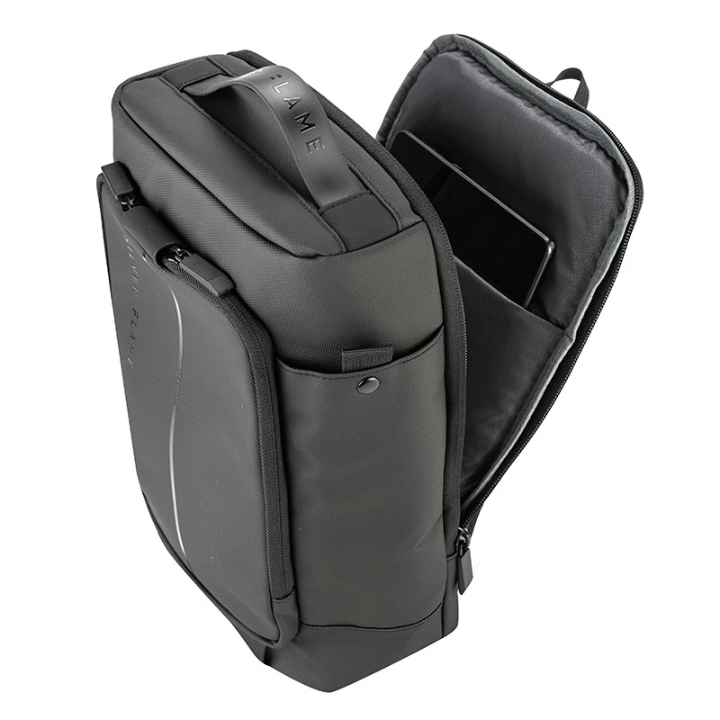 Мъжка раница през рамо  Silver Flame, K013-1, Черна