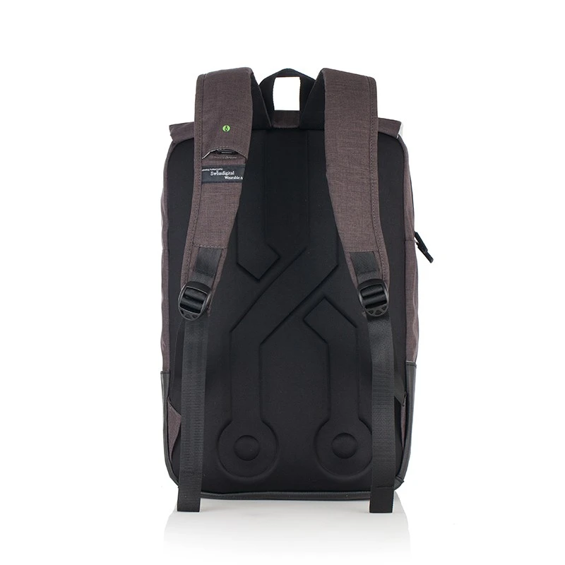 СМАРТ РАНИЦА ЧЕРНО И ТЪМНО СИВО SWISSDIGITAL