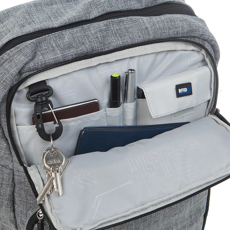 СМАРТ РАНИЦА SWISSDIGITAL В СИВО И ЧЕРНО