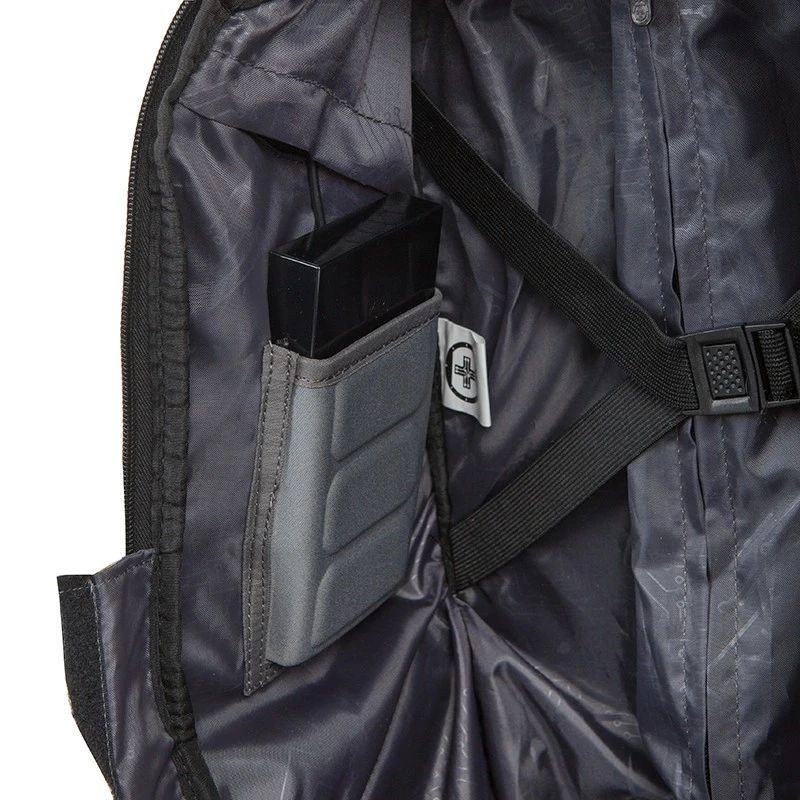 СМАРТ РАНИЦА С КОЛЕЛЦА SWISSDIGITAL В ТЪМНО СИВО