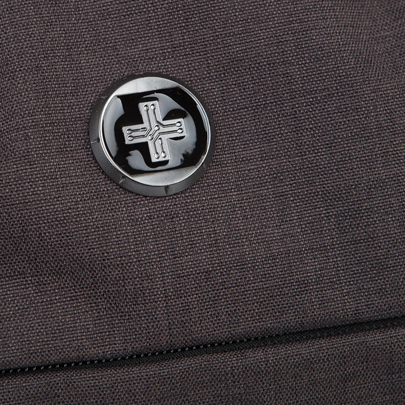 СМАРТ РАНИЦА С КОЛЕЛЦА SWISSDIGITAL В ТЪМНО СИВО