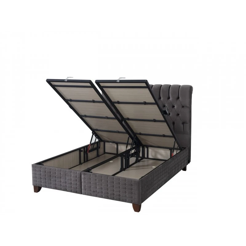 Тапицирано легло Легло Lexus с матрак Сиво, 160х200