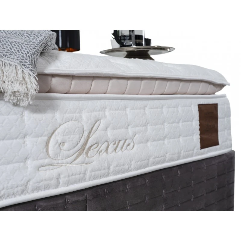 Тапицирано легло Легло Lexus с матрак Сиво, 160х200