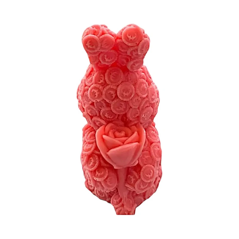 Ароматна свещ от соев и пчелен восък, Заек, М445