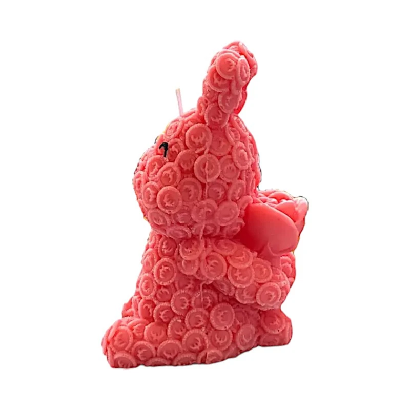 Ароматна свещ от соев и пчелен восък, Заек, М445