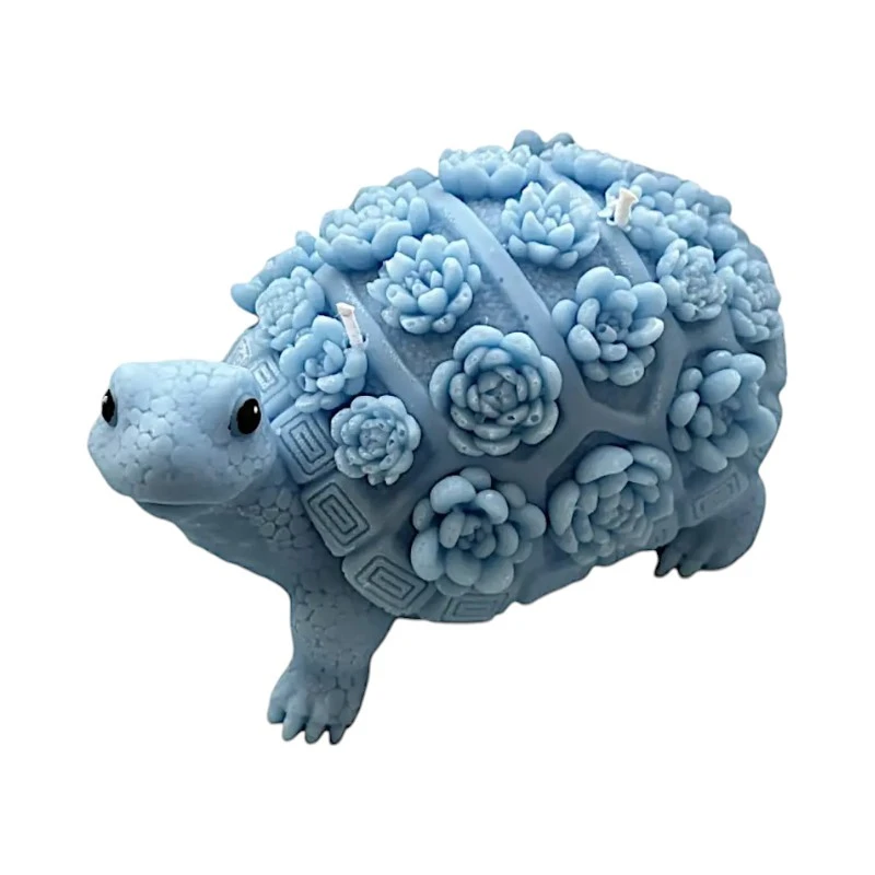 Ароматна свещ от соев и пчелен восък, Костенурка, М449