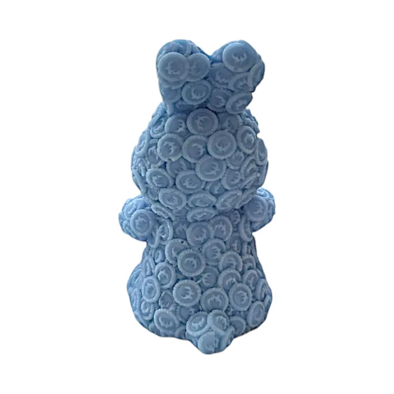 Ароматна свещ от соев и пчелен восък, Заек, М411