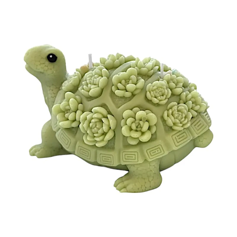 Ароматна свещ от соев и пчелен восък, Костенурка, М506