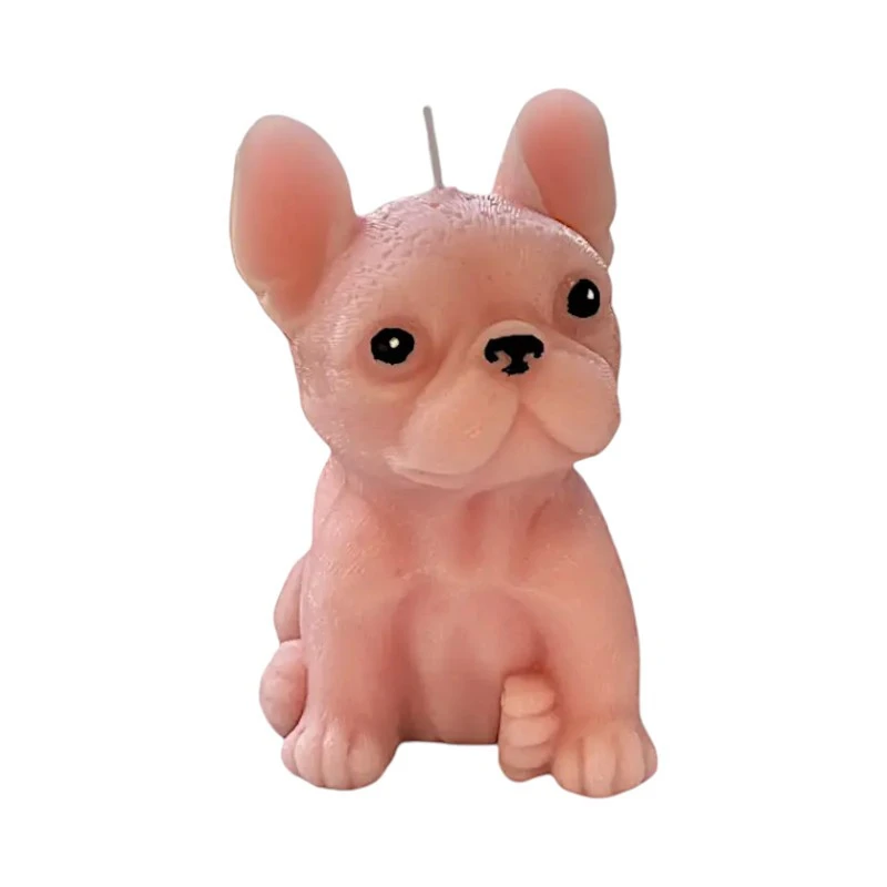 Ароматна свещ от соев и пчелен восък, Френски булдог, М419