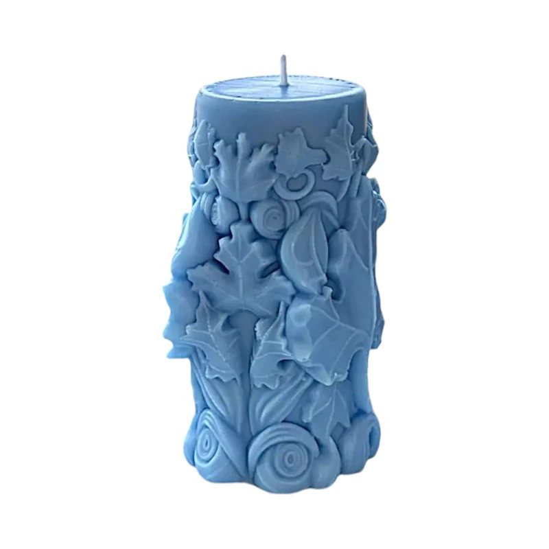 Ароматна свещ от соев и пчелен восък, Листо, М412