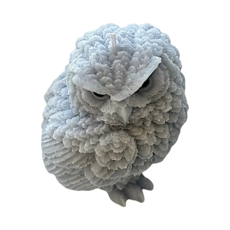 Ароматна свещ от соев и пчелен восък, Бухал, М378