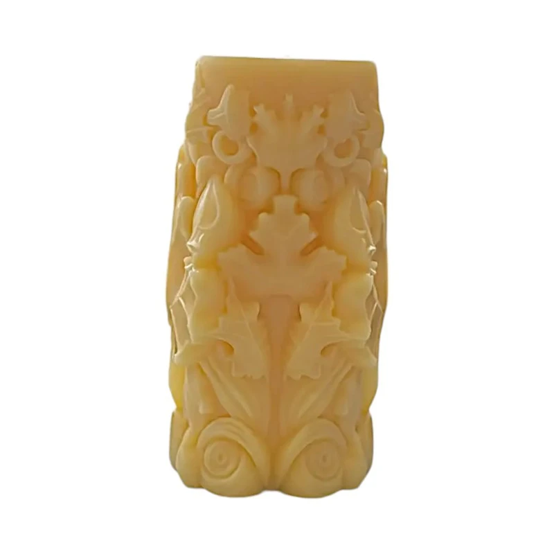 Ароматна свещ от соев и пчелен восък, Листо, М349