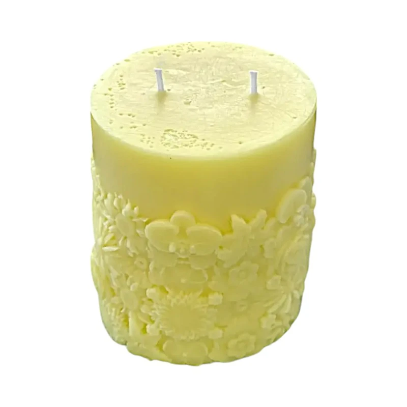 Ароматна свещ от соев и пчелен восък, Цветя, М332