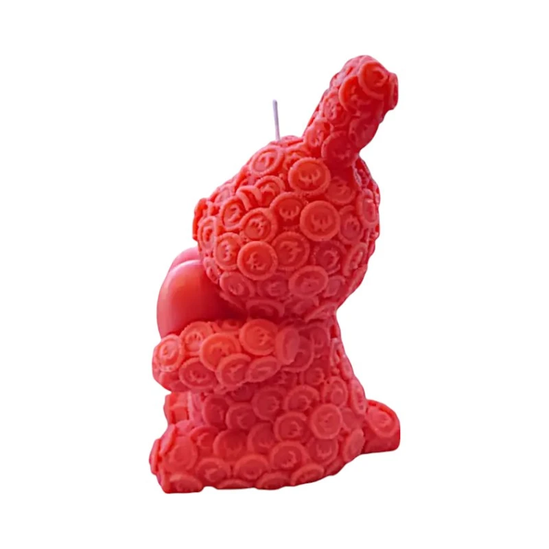 Ароматна свещ от соев и пчелен восък, Заек, М326