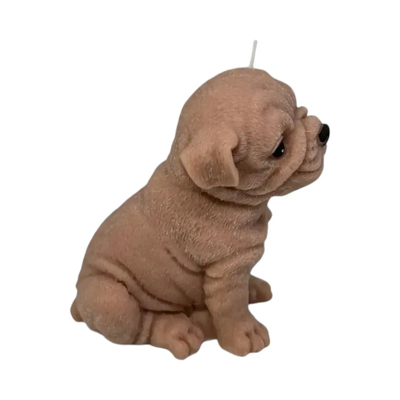 Ароматна свещ от соев и пчелен восък, Мопс, М364