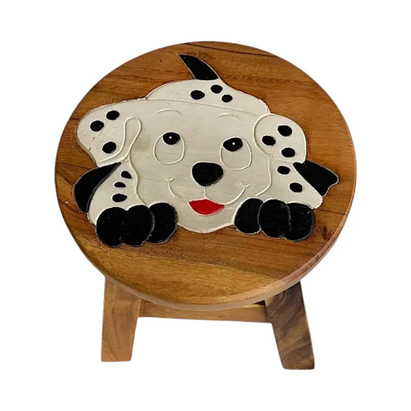 Детска дървена табуретка, Куче 2