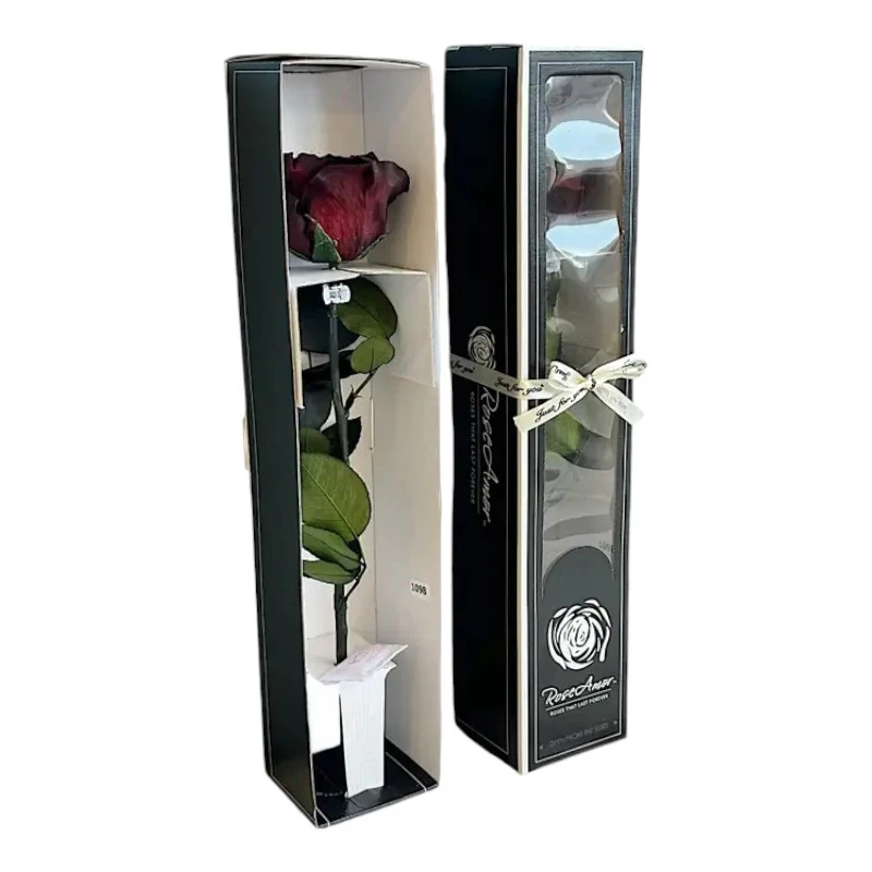 Естествена вечна роза в кутия, Stem Cho 01