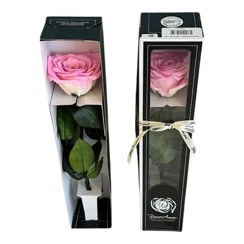 Естествена вечна роза в кутия, Stem Bic 08