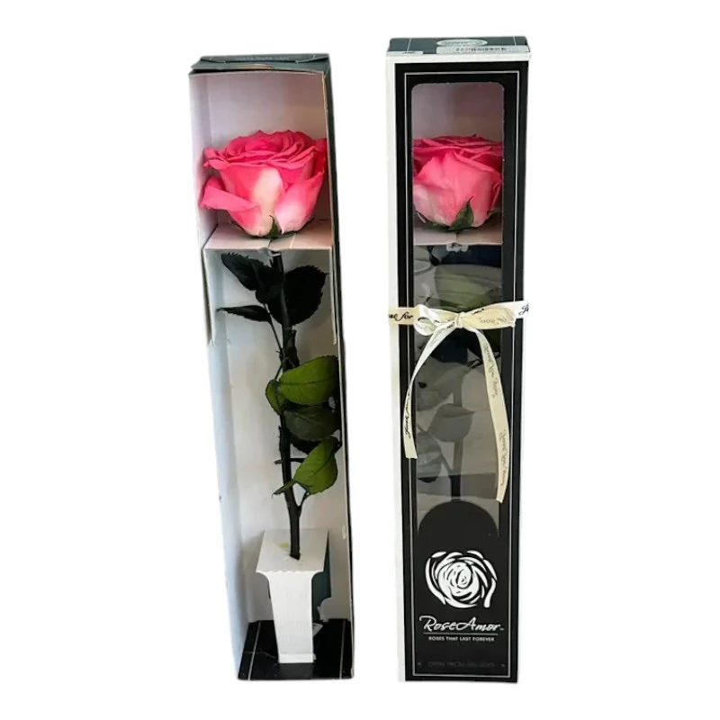 Естествена вечна роза в кутия, Stem Bic 10
