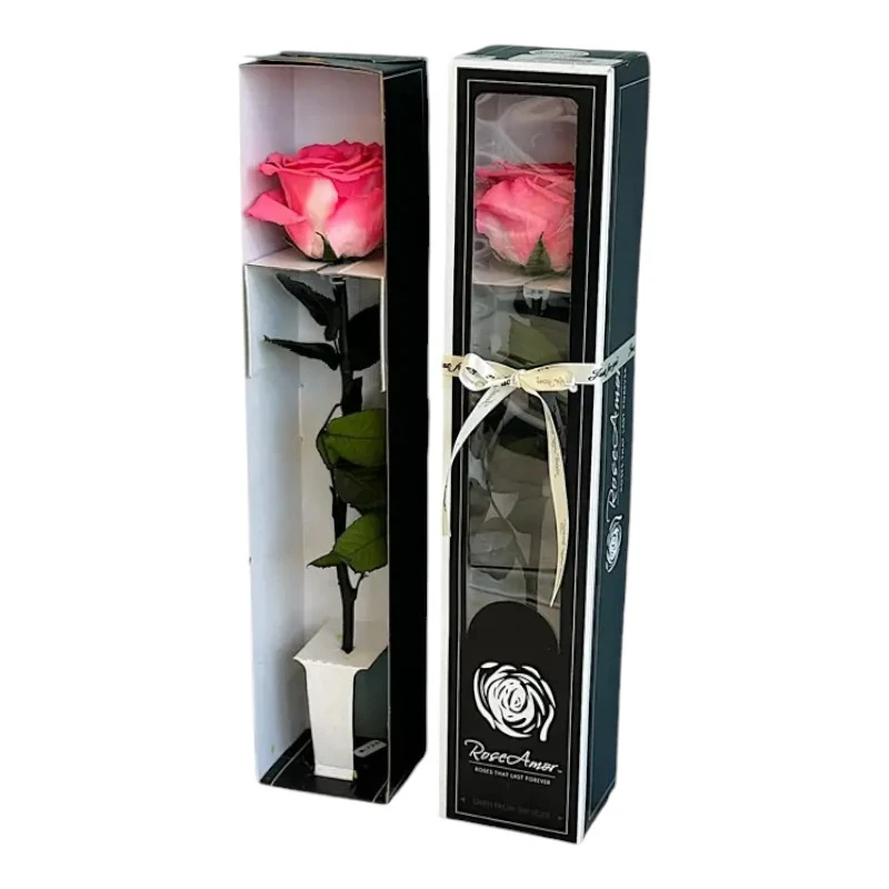 Естествена вечна роза в кутия, Stem Bic 10