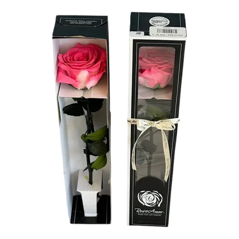 Естествена вечна роза в кутия, Stem Bic 10