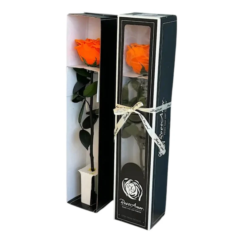 Естествена вечна роза в кутия, Stem Ora 02