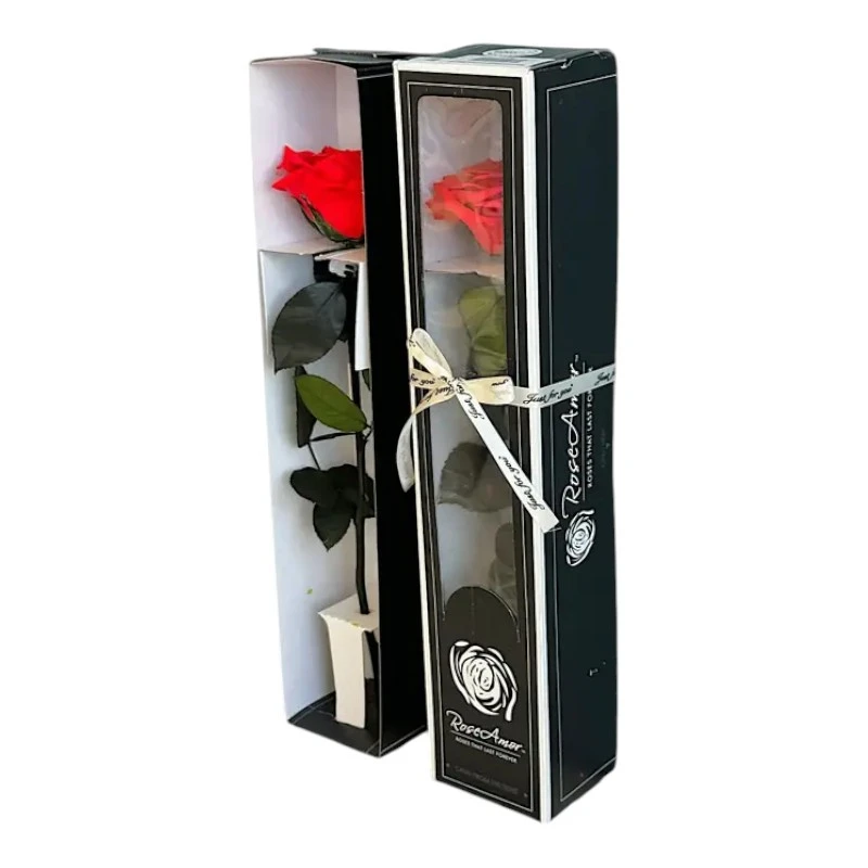 Естествена вечна роза в кутия, Stem Ora 03