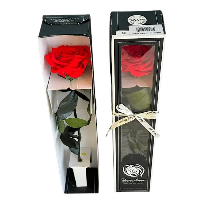 Естествена вечна роза в кутия, Stem Ora 03