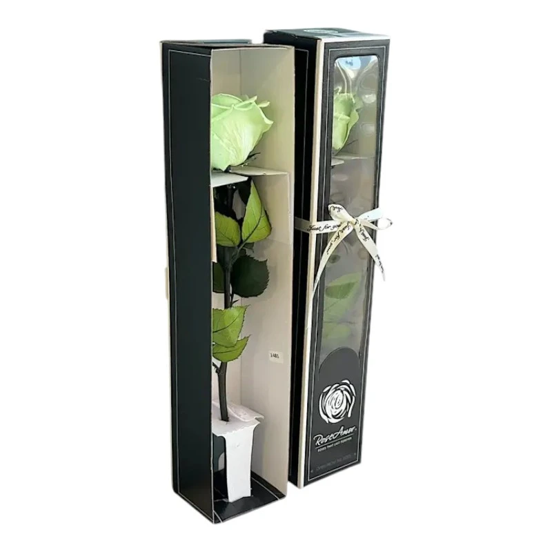 Естествена вечна роза в кутия, Stem Gre 04