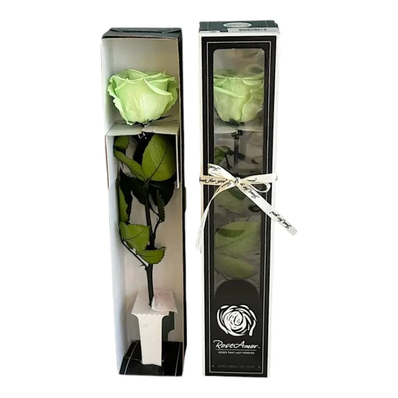 Естествена вечна роза в кутия, Stem Gre 04