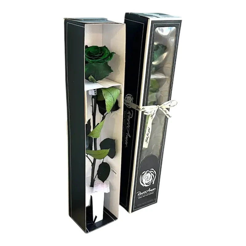 Естествена вечна роза в кутия, Stem Gre 02