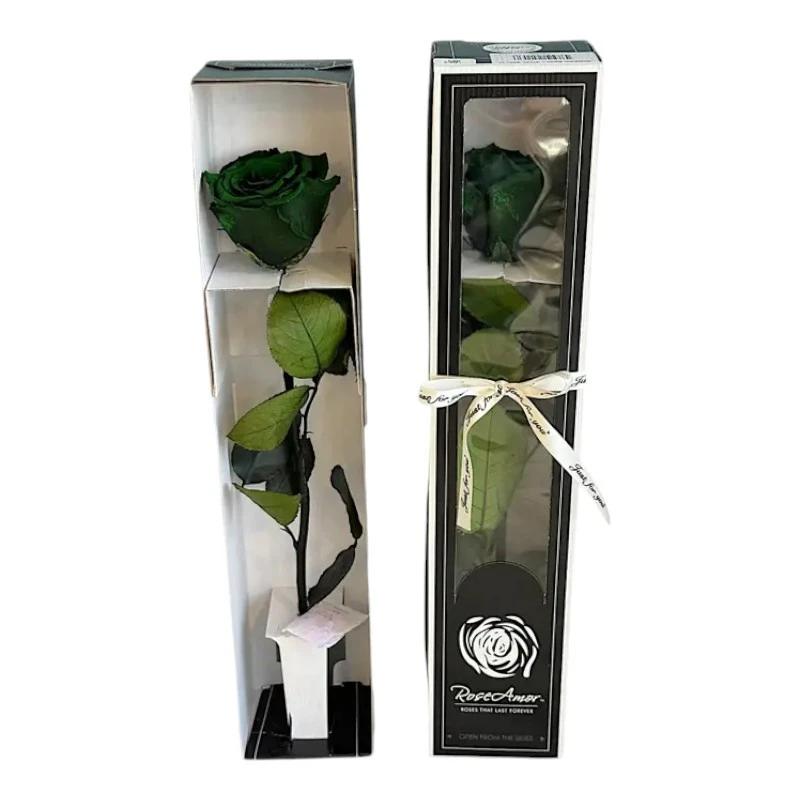 Естествена вечна роза в кутия, Stem Gre 02