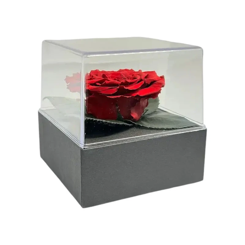 Луксозна кутия с естествена вечна роза, GB3 Red 01