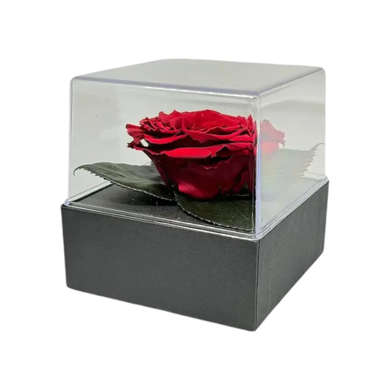 Луксозна кутия с естествена вечна роза, GB3 Red 01