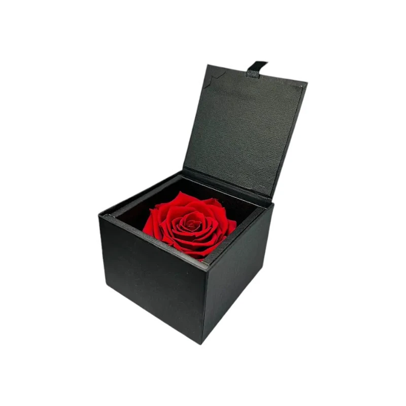 Луксозна кутия с естествена вечна роза, GB1 Red 02