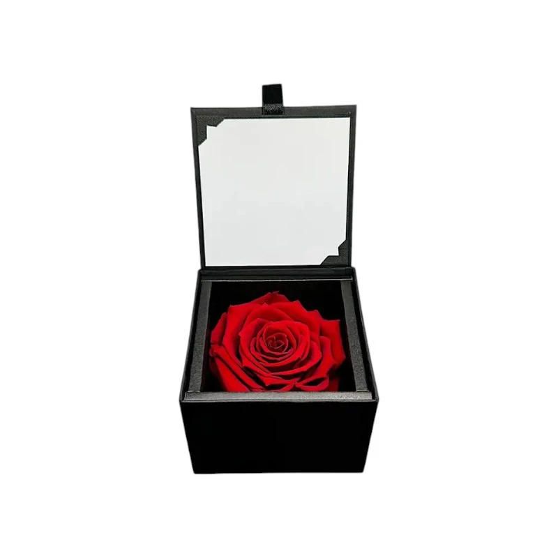 Луксозна кутия с естествена вечна роза, GB1 Red 02