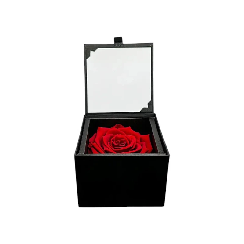 Луксозна кутия с естествена вечна роза, GB1 Red 02