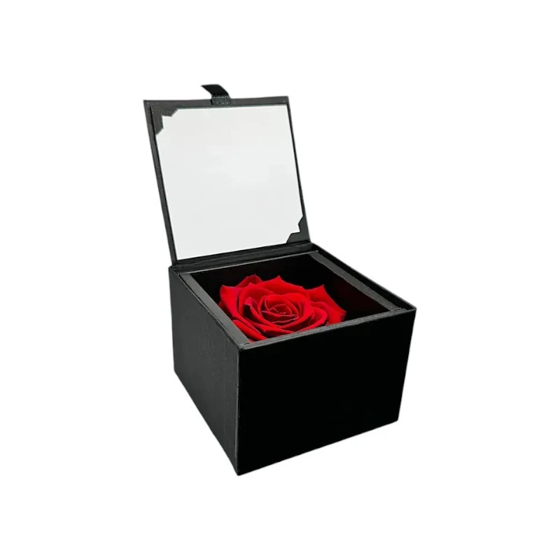 Луксозна кутия с естествена вечна роза, GB1 Red 02