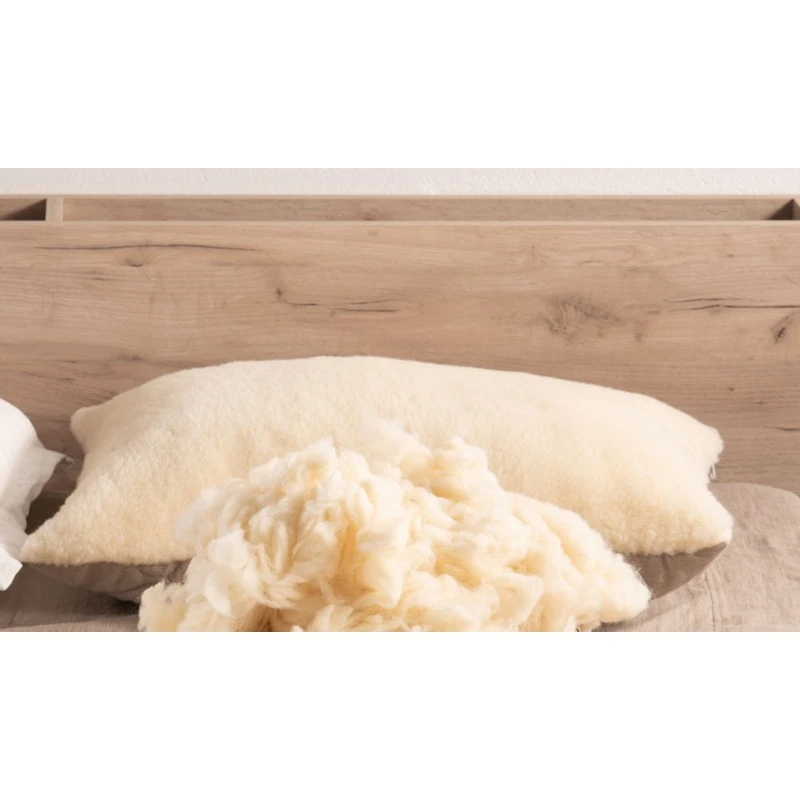 Възглавница Ekotex Woolland Linen and Wool Duo White, 50/70