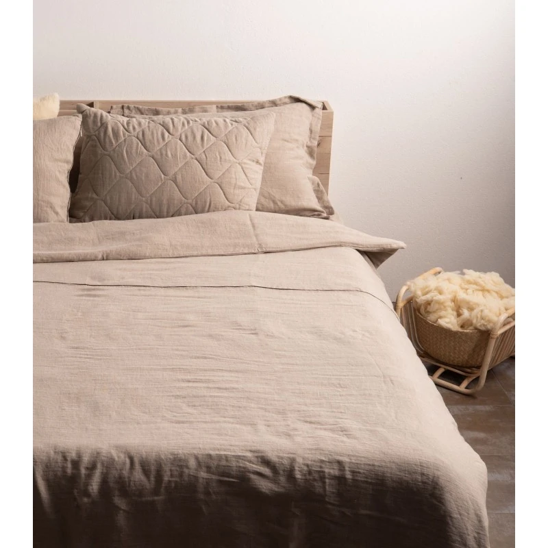 Възглавница Ekotex Woolland Linen and Wool White, 50/70