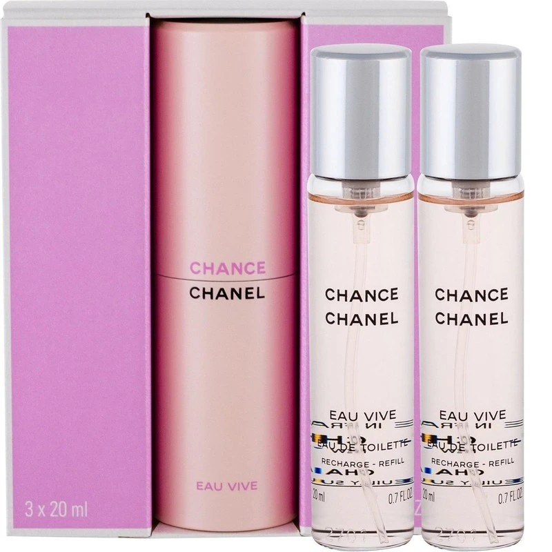 Chanel Chance Eau Vive EDT Twist and Spray 3 x 20ml, Комплект за