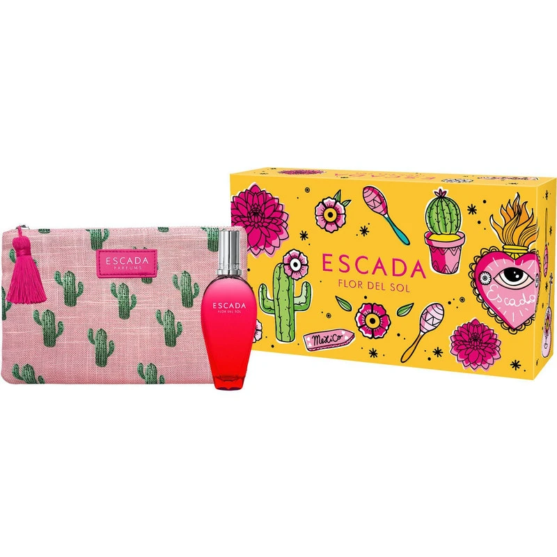 Escada Flor Del Sol EDT 30ml + Pouch, Комплект за Жени