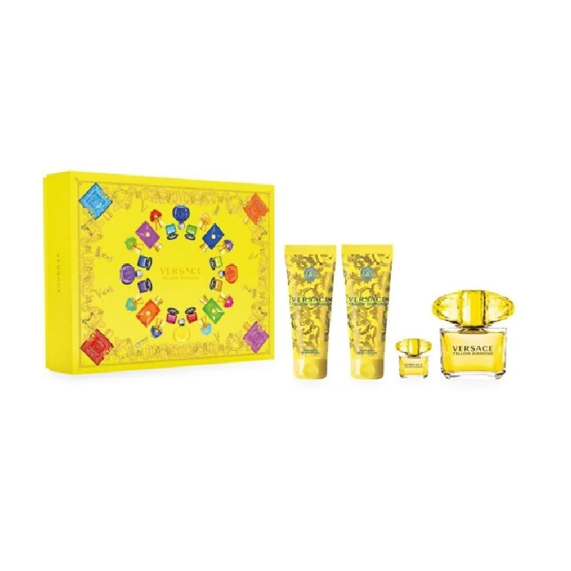 Versace Yellow Diamond EDT 90ml + BL 100ml+ SG 100ml + EDT 5ml, Комплект за Жени