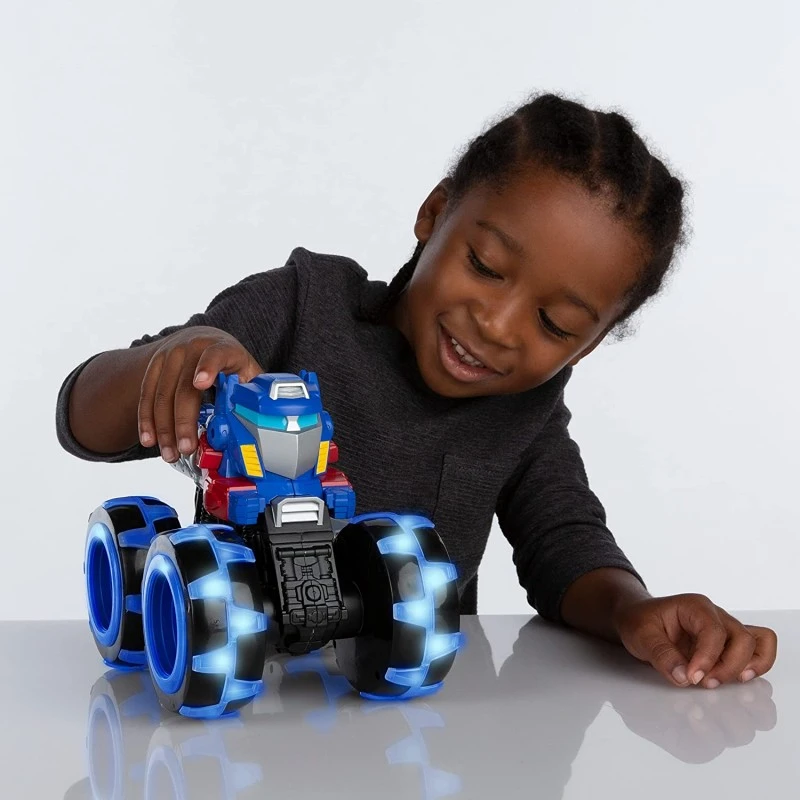 TOMY Monster Treads Transformers Optimus Prime с Чудовищни светещи колела, 3г+, 47423